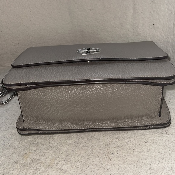 An authentic grey/taupe color Tory Burch Bag - Picture 5 of 9
